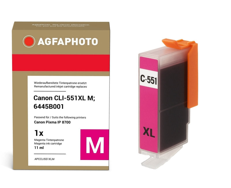 Agfaphoto APCCLI551XLM Ink Canon CLI-551 XL Performance Magenta