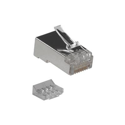RJ45 (8P 8C) CAT.5E Shielded Modular Connector For Round Cable With Solid Or Standed Conductors