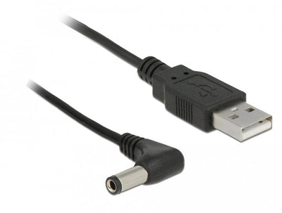 Delock Cable Power USB DC 5.5X2.5 90° M 1.5M — image 1