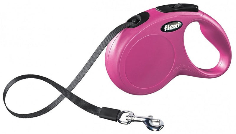 Flexi New Classic 5M Pink Perro Strap Retractable