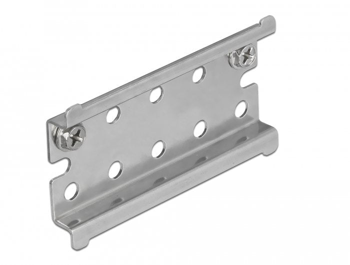 Delock Carril Din Steel Inoxidable With Tope Assembly Wall