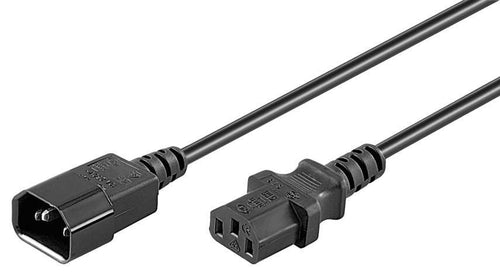 Microconnect PE040620 Cable Transmisión Black 2M C13 Acoplador C14 Acoplador — image 1