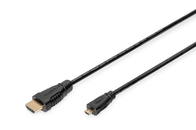 Digitus HDMI 1.4 1M HDMI Cable Type D (micro) HDMI Type a Standard Black