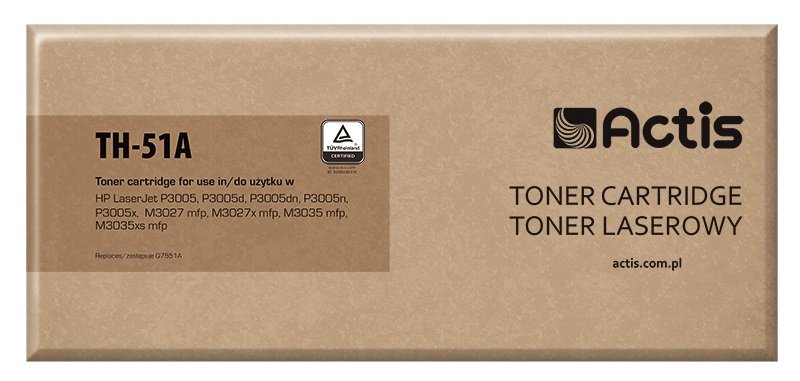 Actis Toner TH-51A (reemplazo HP 51A Q7551A - Standard - 6500 Páginas - Black