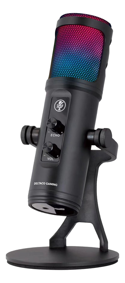 Deltaco Gaming RGB Streaming Microphone Black — image 1