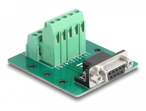 D-sub 9 Pin Connector Female a Terminalblock Carril Din — image 1