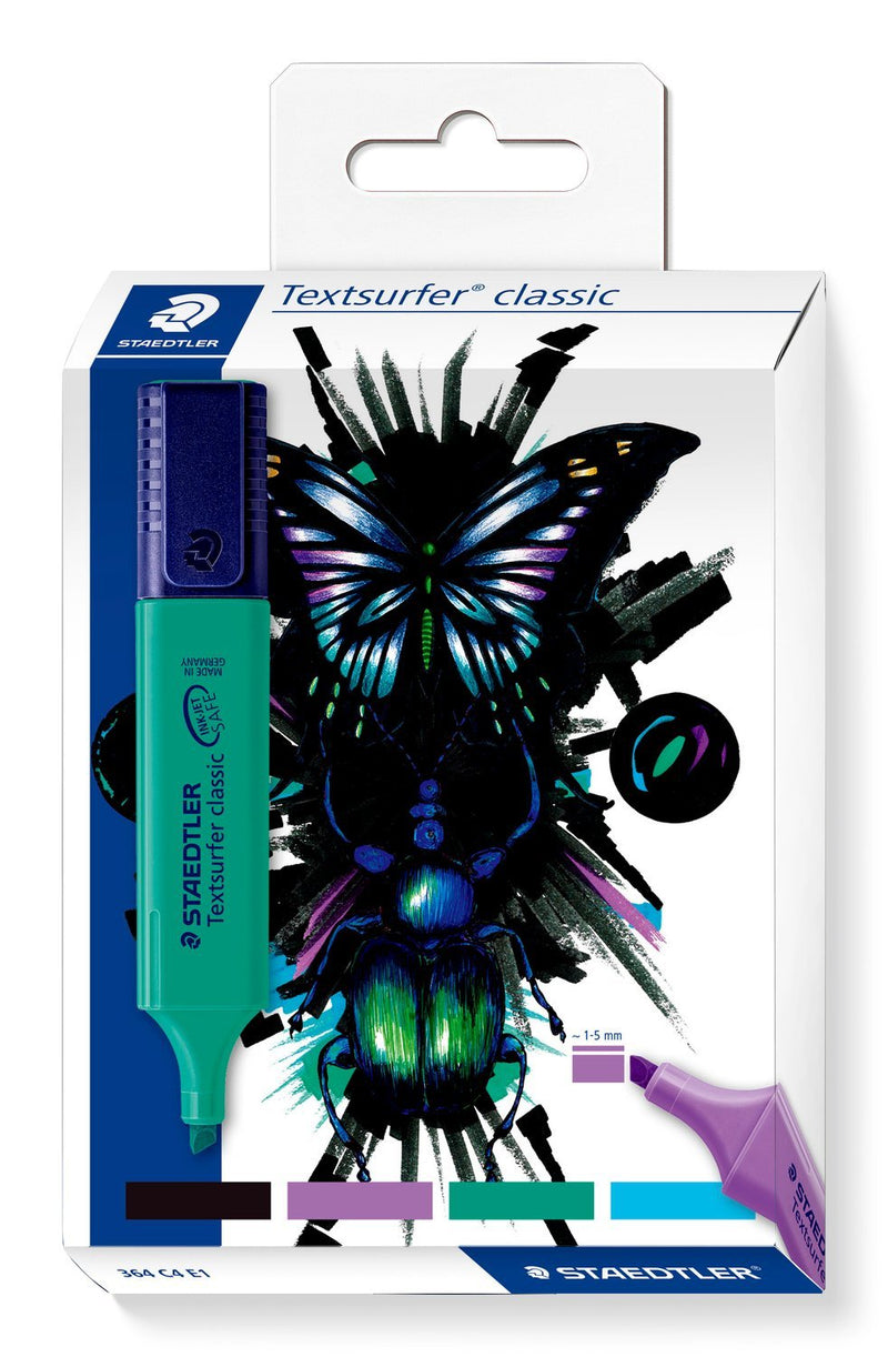 Staedtler Subrayador Classic Cool & Cute Design 4ER-SET