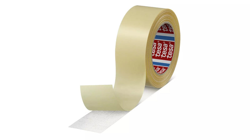 Tesafix Tape Adhesiva Fabric Kunstkautschuk 25M X 25MM White