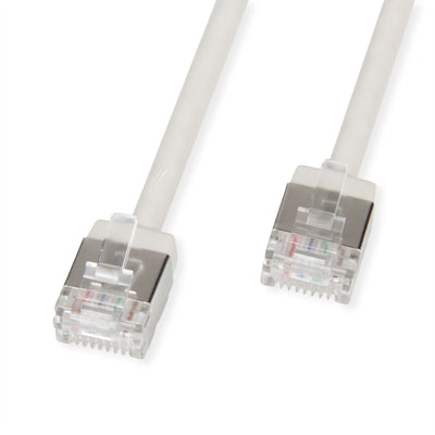 Roline U FTP Datacenter Network Cable CAT.6A (class Ea), Lsoh, Slim, Extra Kurzer Plug Grey 0,5M — image 1