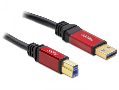 Delock USB Cable 3.0 Typ-a Male USB 3.0 Typ-b Male 3M Premium — image 1