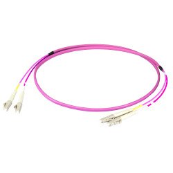 Efb Duplex Network Cable Lc-lc 50 125 OM4 Flat Twin 10.00M Viol