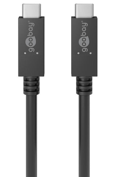 Wentronic 49254 USB Cable 1M USB 3.2 Gen 2 (3.1 Gen 2) USB C Black — image 1