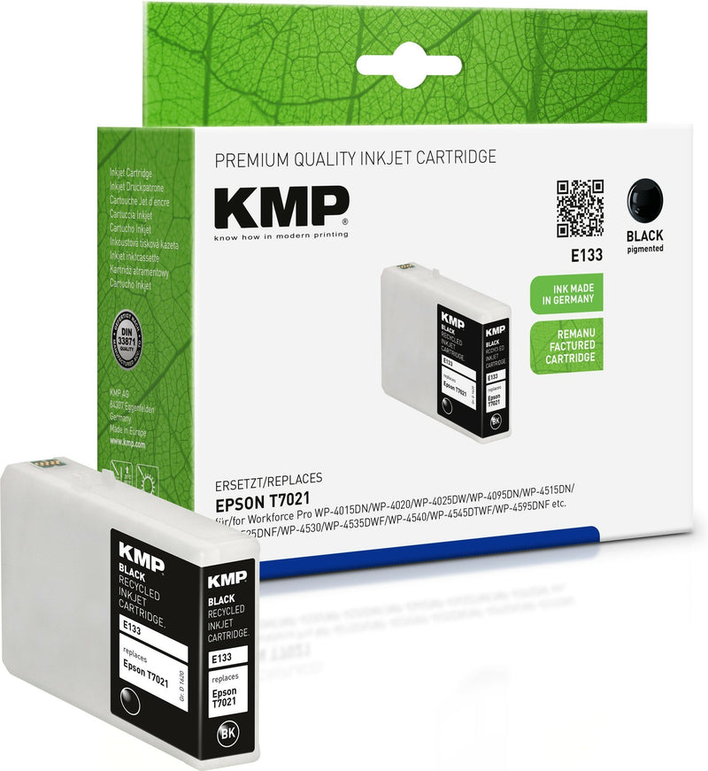 Kmp Ink Epson T7021 Black 2400 S. E133 Remanufactured