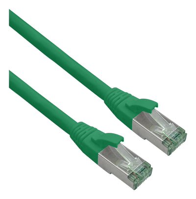 Helos Grs Certificado CAT.6A Network Cable With CAT.7 Rohkabel Tpe Green 7,5M — image 1