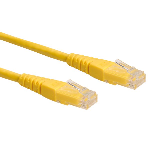 Roline Network Cable KAT.6 Class And UTP Yellow 1M