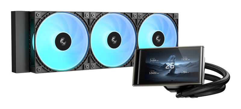 Deepcool Refrigerador Liquido CPU LT360 Vision ARGB Liquid Cooler, Black