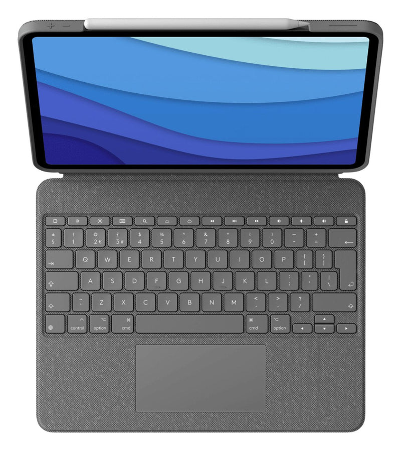 Logitech Combo Touch For Ipad Pro 12.9-INCH (5TH Generation) Grey Smart Connector QWERTY English Internacional