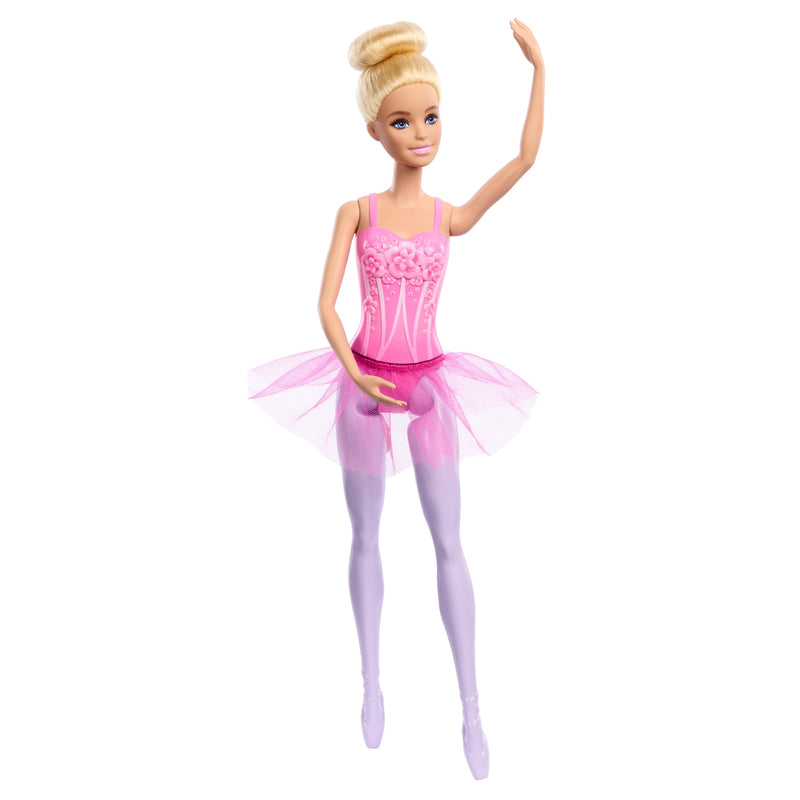 Mattel Barbie Muñeca Bailarina Ballet Rubia Articulada With Tutú Pink And Moñ Or ( HRG34)