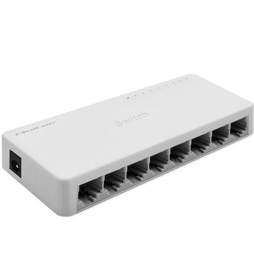 Qoltec Switch 52248 Network 8 X RJ45 Port 1000Mbps Fast Ethernet LAN — image 1