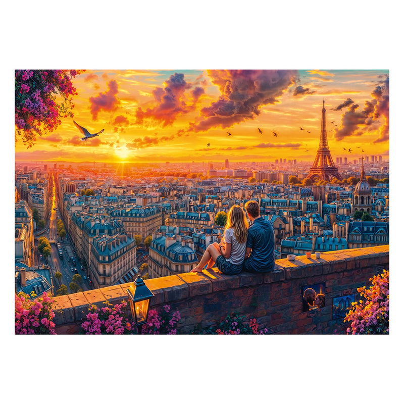 Schmidt Spiele Paris Rooftop Whisper, Puzzle 1000 Pieces 58885
