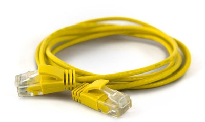 Wantecwire UTP, Cable Extra Thin CAT.6A, D 2,8MM, Yellow Length 0,50M — image 1