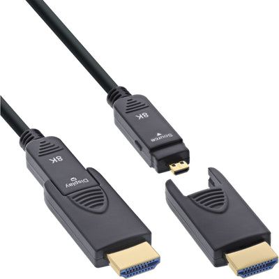 Inline® HDMI Aoc Cable Ultra High Speed Hdmi, 8K4K, Detachable Plug, 80M — image 1