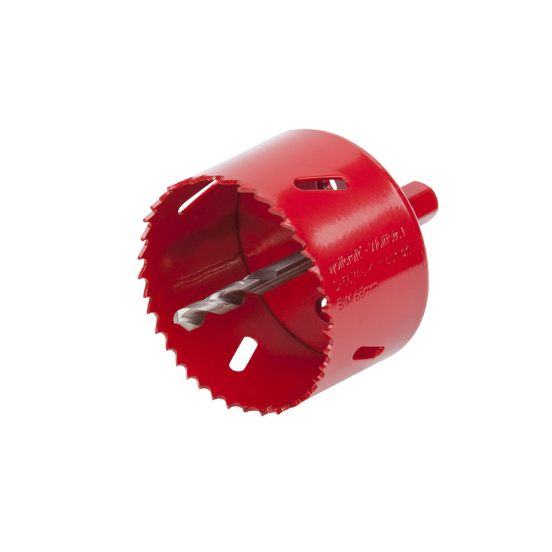 Wolfcraft Sierra Corona Bim Completo Con Adaptador Y Taladro Broca Piloto Ø68MM 5474000