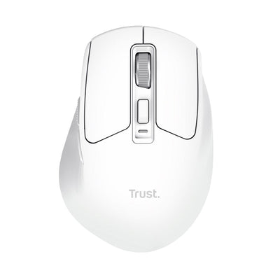 Trust Mouse Wireless Niven Bt/2.4GHZ 7 Buttons 800-3200DPI Rechargeable Colour White — image 1