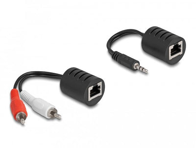 Delock 87859 Cable Audio RJ-45 Rca + 3,5MM Black Red White — image 1