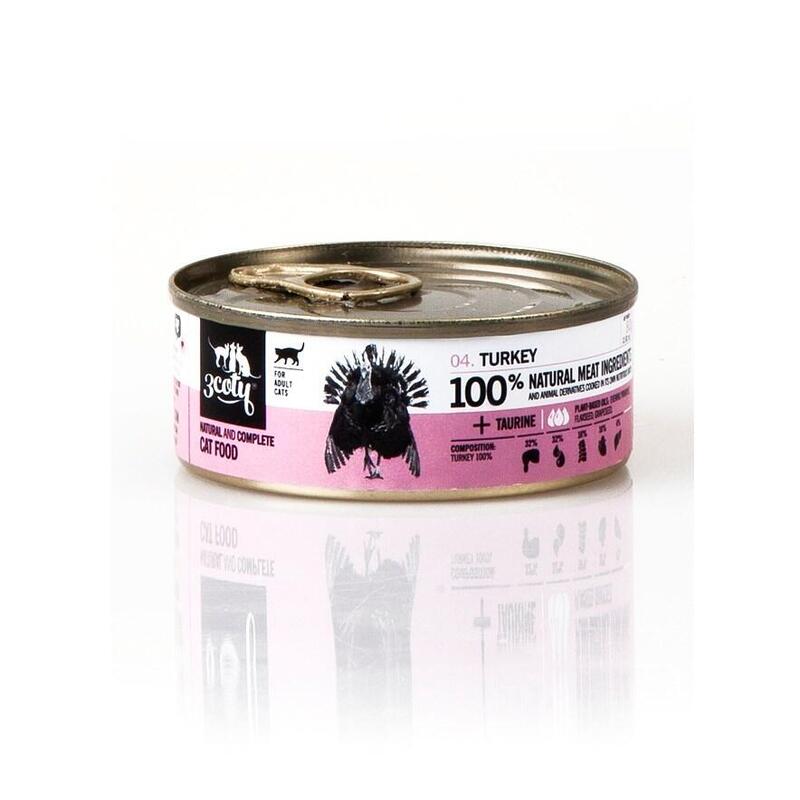 3COTY Turkey - Comida Húmeda Gatos - 80G