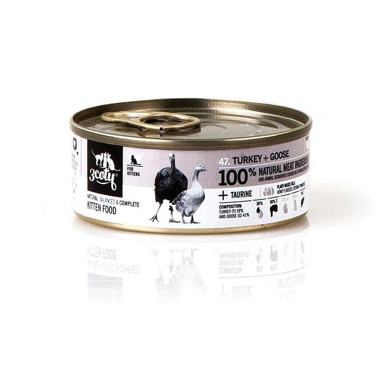 3COTY Turkey + Goose For Kittens 80G