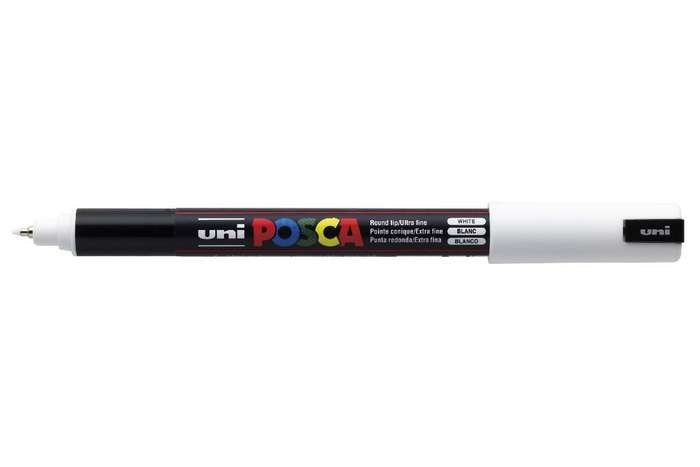 Posca Marcador PC-1MR No Permanente Punta Extrafina 0.7MM White