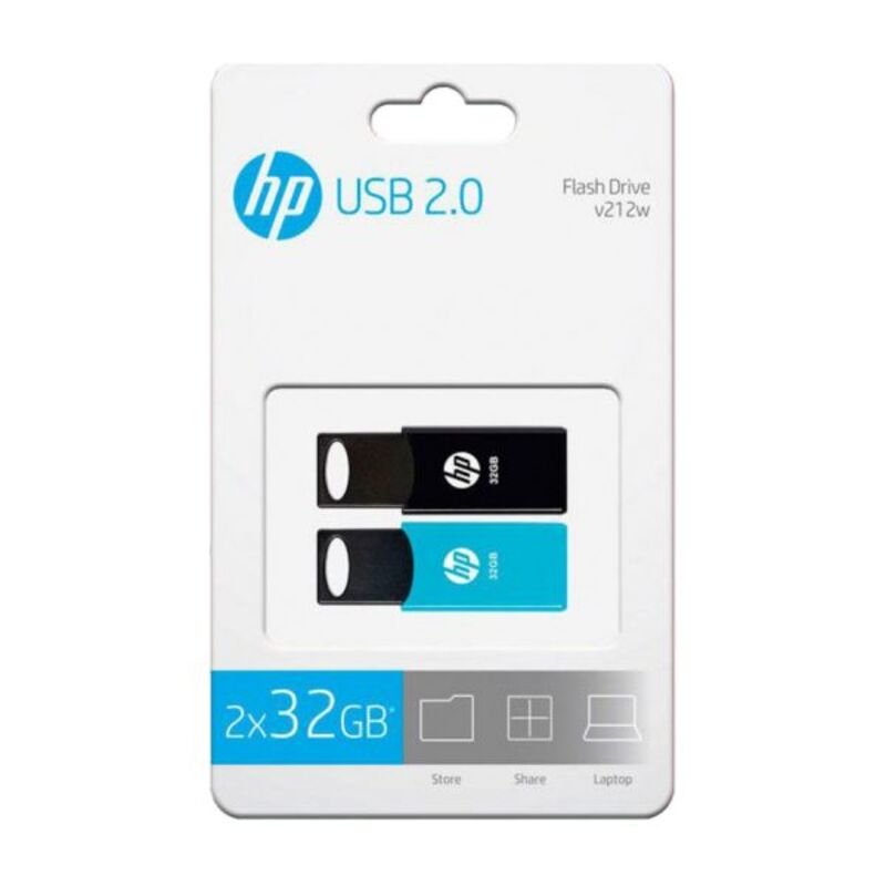 HP USB Flash Drive Pack 2 Memorias USB 2.0 V212 - Twin 32GB