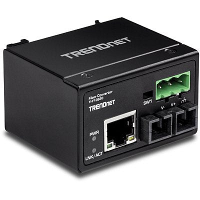 Trendnet TI-F10S30 Convertidor Medio 200 Mbit/S 1310 Nm Monomodo Black