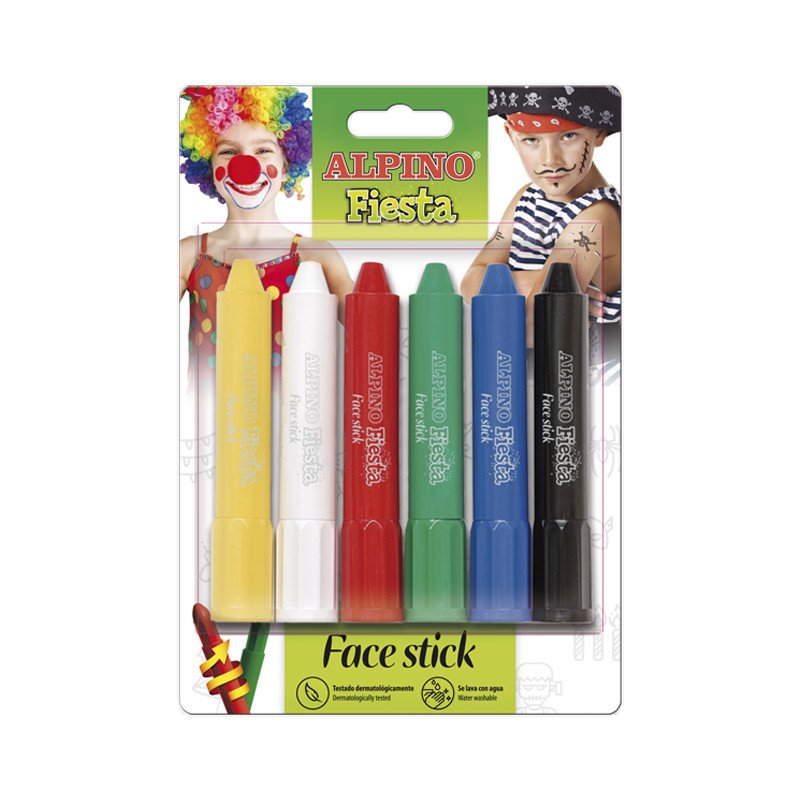 Alpino Makeup Barra Fiesta Face Stick Pack 6 C/Surtidos