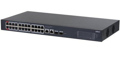 Dahua CS4228-24GT-240 Switch PoE 24 Ports Gigabit + 2 Uplink Gigabit RJ45 + 2SFP Gigabit 240W Manejable Cloud