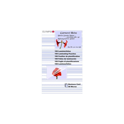 Olympia 1X100 Bags Plastificar Cards Visita 80 Micras 9169 — image 1