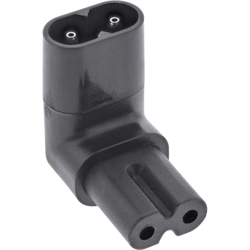 Inline Adapter Power IEC 60320 C8 / C7, Ángulo Arriba/Abajo 2 Pines