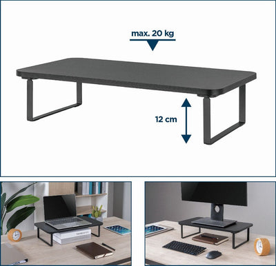 Gembird MS-TABLE-03 Stand Monitor Black Desk — image 1