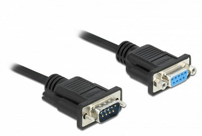 Delock 86598 Cable Serie RS-232 D-SUB9 Male a Female 5M — image 1
