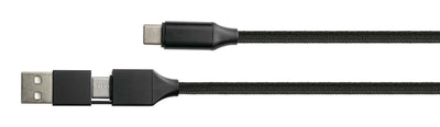 Python USB 2.0 Lade- And Cable Datos Qc 3.0 Pd 60W Black 1M — image 1