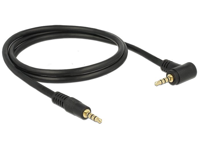 Delock Klinkecable 3,5MM - 3,5MM 90° St/St 1.00M 4PIN Sc