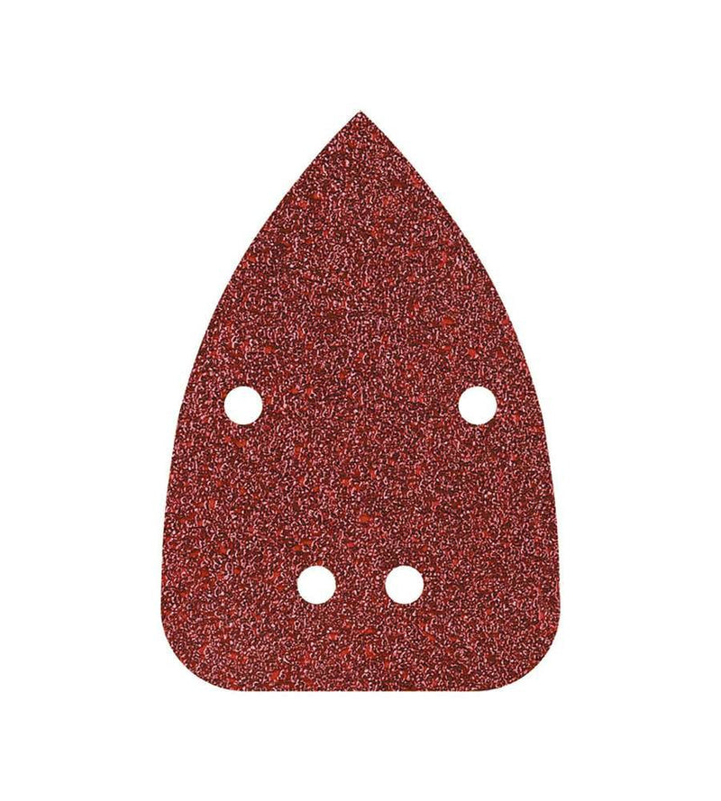 Wolfcraft Pack 5 Unidades Pack 10 Hojas Lijar Adhesivas, Corindón Grano 240 Perforadas 96X136MM 1764000