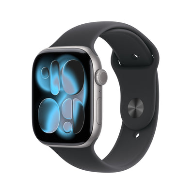 Apple Watch Series 11 Grey Aluminium, 46MM, Sportarmband Black M/L, Cellular) MFCA4ZR/a — image 1