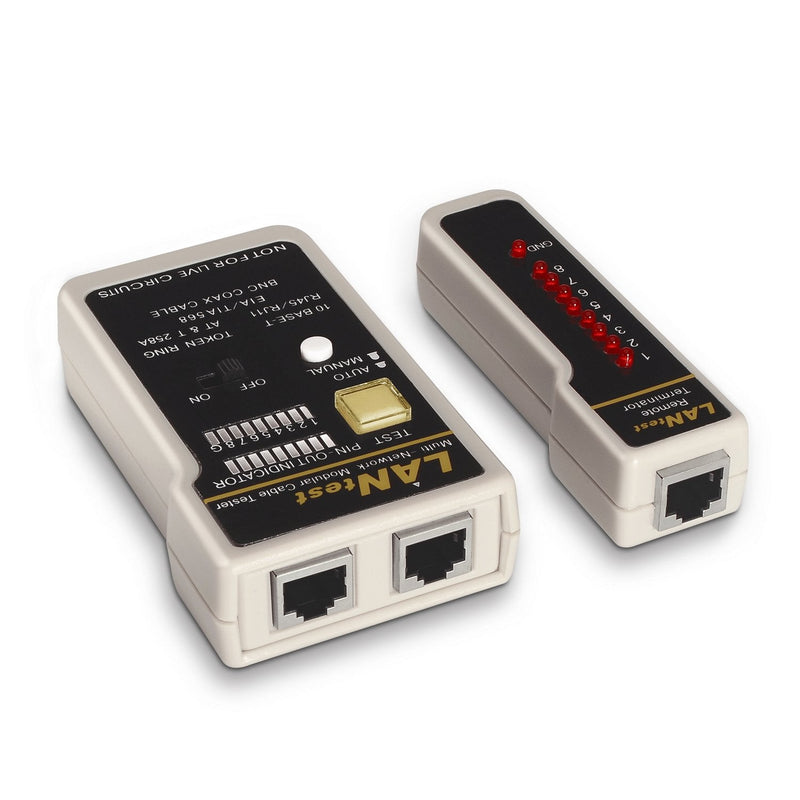 Aisens Tester Cable RJ11/RJ12/RJ45 / Coaxial Indicadores LED Conexiones And Fallos