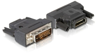 Delock Adapter DVI-25PIN Male HDMI Female With LED — image 1