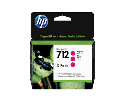 HP 712 3-PACK 29-ML Magenta Designjet In — image 1