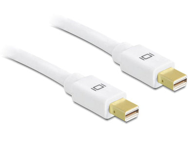 Delock Cable 0.5M, Mini DisplayPort - Mini DisplayPort 0,5M White — image 1