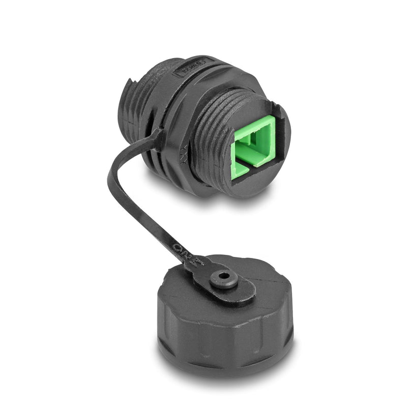 Delock 88032 Connector Cable Fibre Optic Sc Simplex Female a Sc Simplex Female With Cover Protectora Waterproo