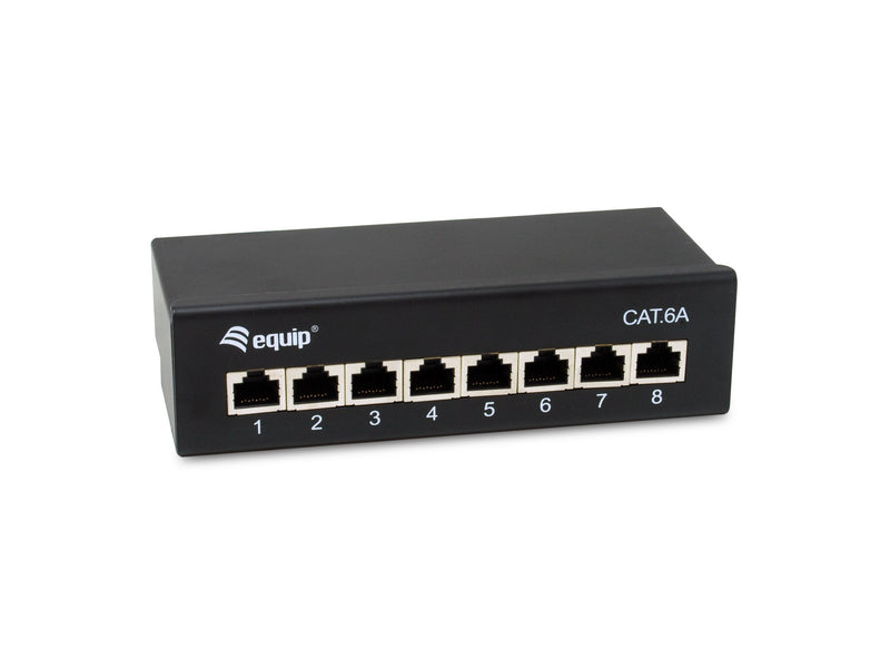 Equip Patchpanel 8x RJ45 CAT.6A FTP 1HE Premium Black